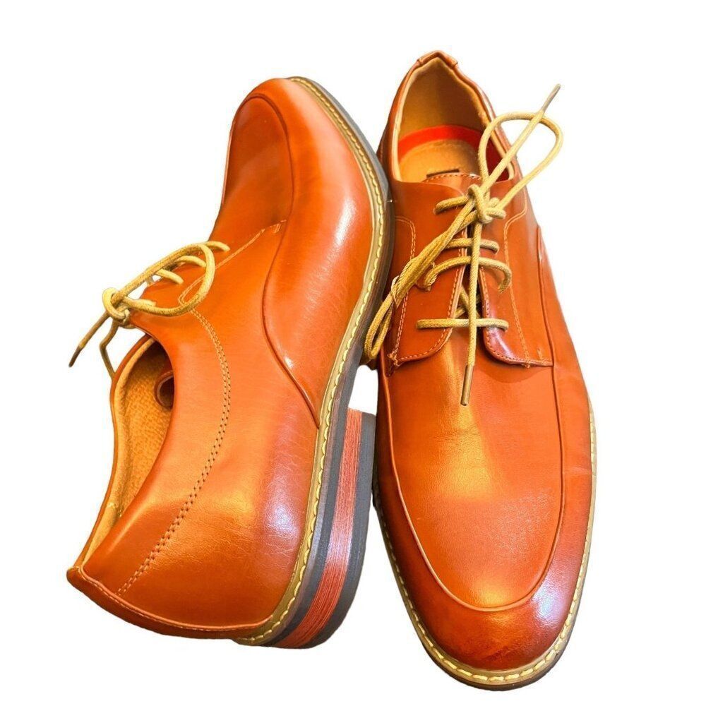 Bruno Marc New York Prime 1 Lace Up Brown Leather Lined Men's Oxford Shoe